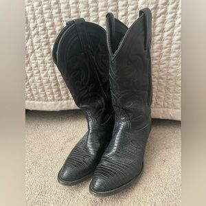 Women’s Tony Lama Nacogdoches Lizard Boots Sz 6.5